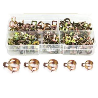 Imagem de Kit 75 peças braçadeira abraçadeira aço inoxidavel mangueira - GEOBER