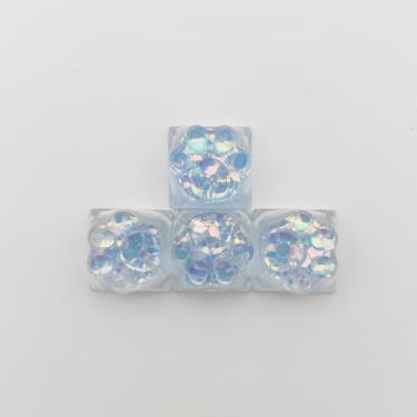 Imagem de Generic Substituição De Teclas Resina Transparente Com Luz Fundo Para Teclado Mecânico Cherry Mx Switch (4 Peças)