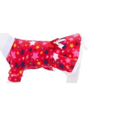 Imagem de Vestido  Pet vermelho com estrela