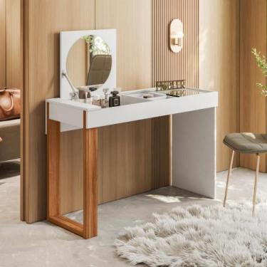 Imagem de Escrivaninha Penteadeira Com Espelho Aura Cinamomo - CASA H