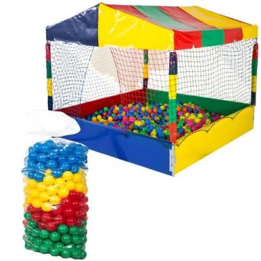 Imagem de Kit Piscina de Bolinhas 1,50m 500 Bolinhas - Rotoplay Brinquedos 