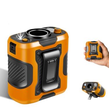 Imagem de Aucoofany Ventilador de cintura portátil, ventilador de camisa vestível com 100 velocidades, 13500 RPM, carregador portátil recarregável por USB, ventiladores pessoais para pescoço/cinto/mesa