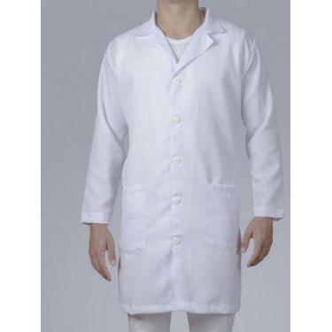 Imagem de Jaleco Oxford Manga Longa Masculino SR Tam. P - Pé de Apoio