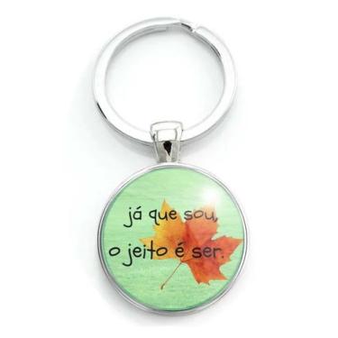Imagem de Chaveiro "Já que sou, o jeito é ser" Frase de Clarice Lispector - RECA