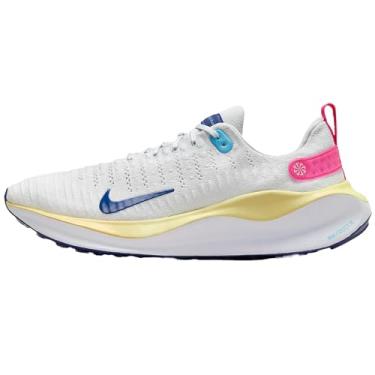 Imagem de Nike Tênis de corrida feminino InfinityRN 4 (DR2670-009, pó fóton/branco/ouro saturno/azul real), Pó fóton/branco/ouro saturno/azul real profundo, 35