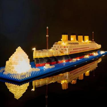 Imagem de Brinquedo De Montagem De Modelo De Navio Titanic DIY Para Crianças Com