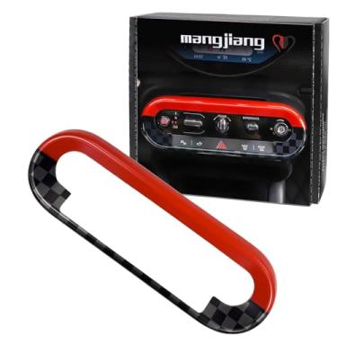 Imagem de MANG JIANG Capa decorativa de controle central de carro moldura protetora acabamento central painel tira para Mini Cooper 2024 2025 e superior EV Electric J01 J05 / Combustível U25 F65 F66 F67 (JCW)