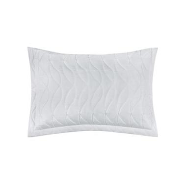 Imagem de Porta Travesseiro Toque Acetinado Altenburg Branco, UN, Branco