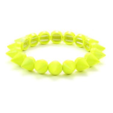 Imagem de Xanight Pulseiras elásticas com pontas para mulheres, estilo punk rock, rebites elásticos, pulseira moderna, hip hop, bijuteria para mulheres, Medium, Zinco, Sem Pedra Preciosa