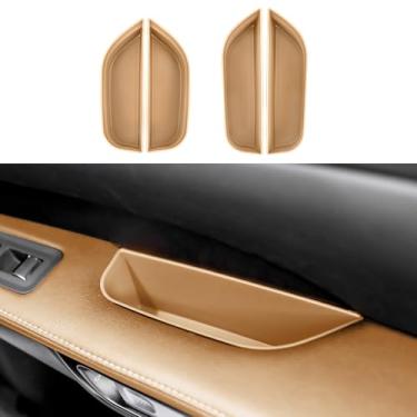 Imagem de Treesiche Bandeja organizadora de caixa de armazenamento lateral da porta frontal recipiente de apoio de braço acessórios interiores para RX 2023 2024 2025 (marrom 4 peças)