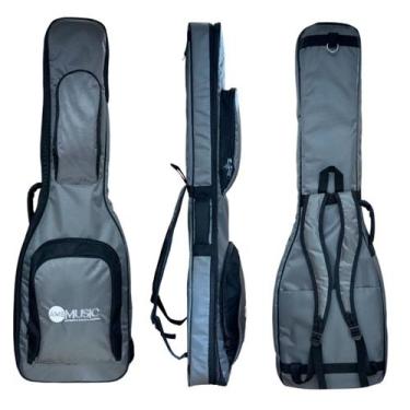 Imagem de Semi case rígido p/ guitarra cinza "ams"