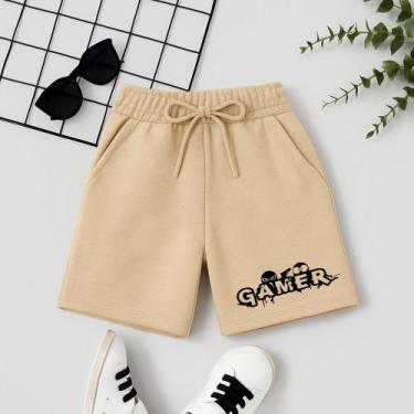 Imagem de Short Masculino Infantil Estampa Gamer 116 Moda Streetwear Menino De 2