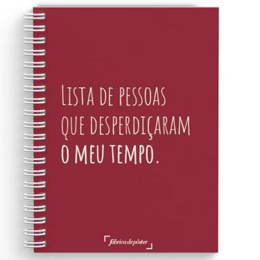 Imagem de Caderno Pautado Capa Dura A5-160 páginas - Lista de Pessoas