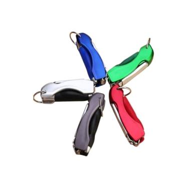 Imagem de Chaveiro Caneta e Cortador de Unhas 3 em 1 | Multifuncional Compacto Design Moderno Elegante | Ideal para Bolsa, Mochila ou Presente (VINHO)