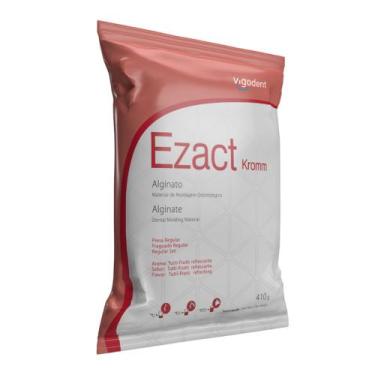 Imagem de Alginato Presa Regular Aromatizado Ezact Kromm 410g Vigodent