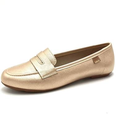 Imagem de Mocassim Feminino Casual Conforto Metalizado Beira Rio