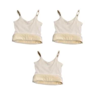 Imagem de Roupa Íntima Térmica Feminina De Inverno Quente Cor Sólida Sem Mangas 