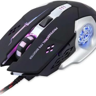 Imagem de Mouse Gamer Usb Com LED 4800 Dpi 6 Botões Ebai - Fzf-f9