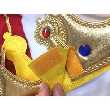 Imagem de Coroa Rei Pequino Principe Tecido Flexivel Cosplay Fantasia - MINYMIX