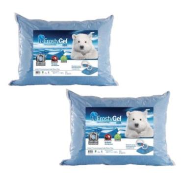 Imagem de Travesseiro Frio Frostygel 2 unid Lavável 50X70 Fibrasca