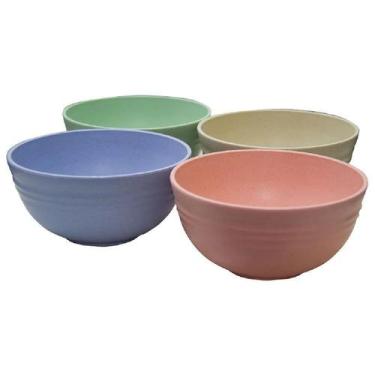 Imagem de 4 Tigelas Bowl Pote em Bambu Ecológico Sustentável 850ml - Kehome, Col