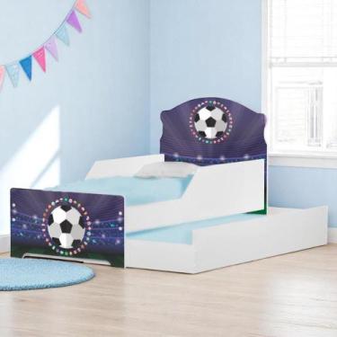 Imagem de Bicama Infantil Uly Futebol Bandeiras com Colchões - CASA H