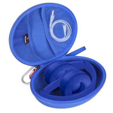 Imagem de Mchoi Capa de fone de ouvido serve para Beats Studio Pro/Beats Solo 4 / Beats Solo 3 / Beats Studio 3 / para TOZO HA1/ para TOZO HT2 fones de ouvido intra-auriculares Bluetooth, apenas capa, azul
