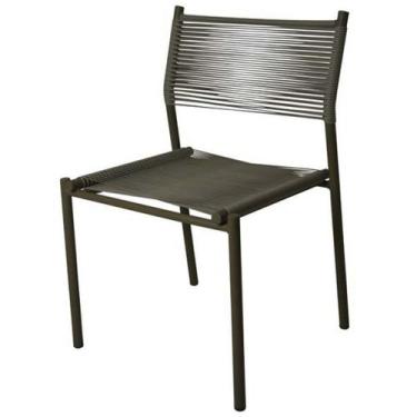 Imagem de Cadeira de Jantar em Alumínio e Corda Naval Resistente - NossaKasa Móv