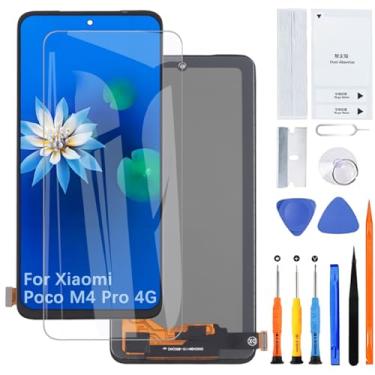 Imagem de Tela de exibição para Xiaomi Poco M4 Pro 4G TFT MZB0B5VIN 2201117PI 2201117PG Conjunto de substituição de tela LCD com kit
