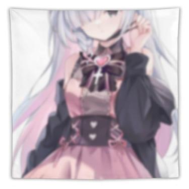 Imagem de LIEGBMEU Tapeçaria de biquíni sexy anime menina 152.4 cm x 152.4 cm interior exterior parede colcha arte decoração de tapeçaria caprichosa, AF320