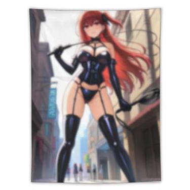 Imagem de LIEGBMEU Tapeçaria Sexy Hot Anime Girl 152.4 cmx203.2 cm Wall Quilt Art Whimsical Tapestry DecorationAF449