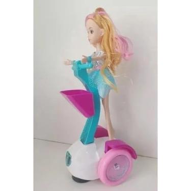 Imagem de Boneca Musical Infantil no Hoverboard com Luzes LED, Som Divertido e Equilíbrio Automático