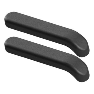 Imagem de Apoio de Braço Ergonômico para Cadeira, 29,5 x 5,5 cm, Par, Preto, Encaixe Tubo Oblongo 16x30