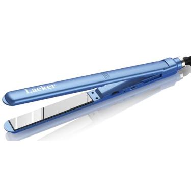 Imagem de Alisador de cabelo plano, alisador Laeker T1 PRO e modelador de cachos em uma placa de titânio de 13 cm de comprimento até 450 graus quente para todos os tipos de cabelo, com função de temperatura