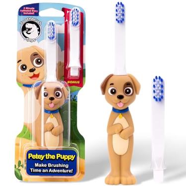 Imagem de Toothbrush Toys Escova De Dentes Infantil Com Cerdas Macias Para Filhotes A Partir 2 Anos, Delicada E Fofa Crianças Cabeça Substituível, Cabo Ergonômico, Ideal Cuidados Os Pequenas, Design