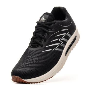 Imagem de Tênis Masculino Esportivo Leve Street Preto DIfranca - AS800 - Polo No