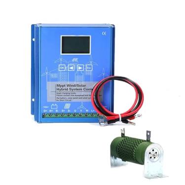 Imagem de 48V,HYZHANHONG Controlador de carga MPPT híbrido eólico e solar, com carga de despejo & Display LCD, controlador universal para Off Grid Wind Solar Hybrid Charge Controller, 12000W