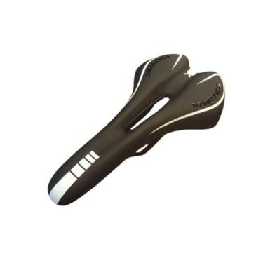 Imagem de Selim Mtb Speed Vazado 280x143mm Confortável Vivatec Vicini Detalhe Br