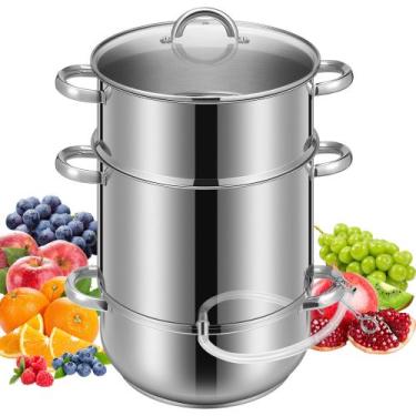 Imagem de Extrator de vapor de suco VIVOHOME em aço inoxidável 10.4L