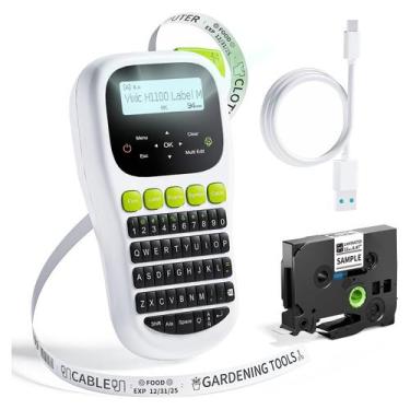 Imagem de Máquina de etiquetas portátil Vixic H1100 com fita adesiva para escrit