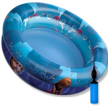 Imagem de Piscina Inflável Redonda Frozen 48 L Com Bomba de Inflar - Etitoys
