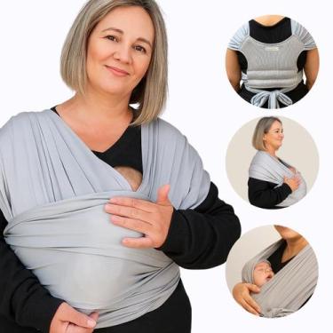 Imagem de Canguru Bebe Ergonomico Sling Wrap Plus Size Maternidade Recem Nascido