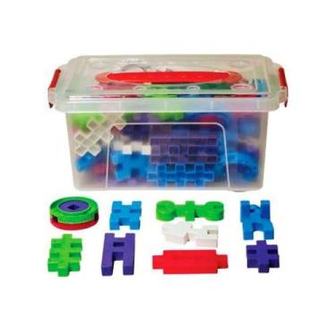 Imagem de Caixa de Peças de Montar Maleta Multi Ideias 100 Peças - SONHO DE CRIA