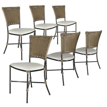 Imagem de Jogo Cozinha Cadeiras Gramado Pequi De Jantar - PANERO MÓVEIS