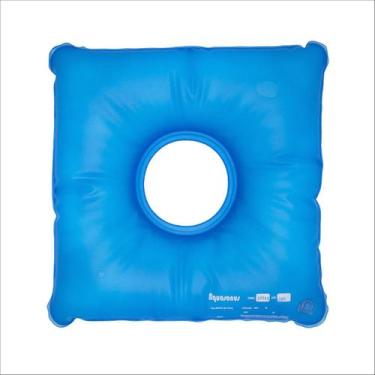 Imagem de Almofada DÁgua Quadrada com Orifício Aquasonus  AntiEscaras e Conforto