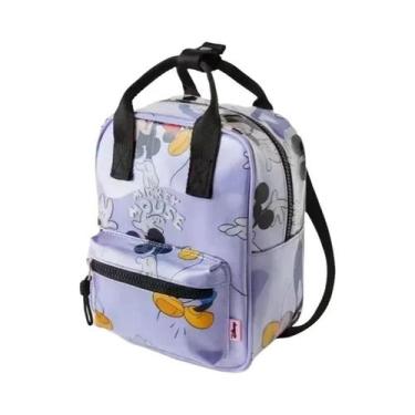 Imagem de Mochila De Lona Mickey Minnie Disney, Bolsa Escolar De Grande Capacida