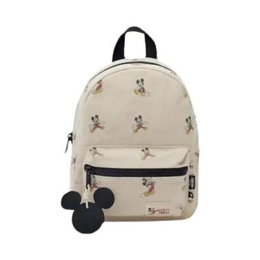 Imagem de Mochila De Lona Mickey Minnie Disney, Bolsa Escolar De Grande Capacida