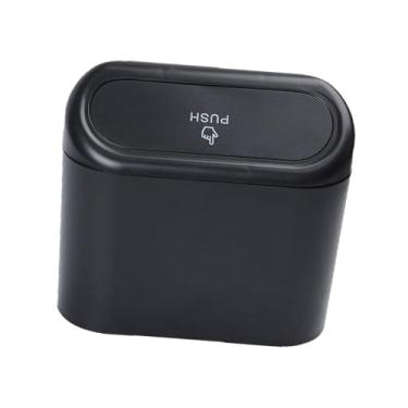 Imagem de IEUDNS Lixeira de carro Lixeira de veículo à prova d'água de carro pequena Mini organizador de lixo para casa e mesa