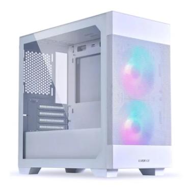 Imagem de Gabinete Lian Li Lancool 205m Mesh RGB Mid Tower Vidro Temperado Com 2 Fans Sem Fonte Branco