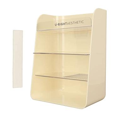 Imagem de Prateleira de cosméticos multicamadas, prateleira de balcão grande capacidade para quartos, organizador de maquiagem grande capacidade divisória destacável organizador de bancada estável para quarto